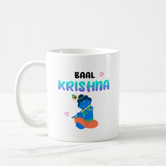 Taza De Café Laddu Gopal Janmashtami Lord Krishna (Izquierda)
