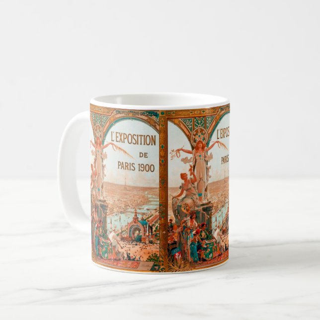 Taza De Café Ladra Époque - París exhibición universal 1900 (Anverso izquierdo)