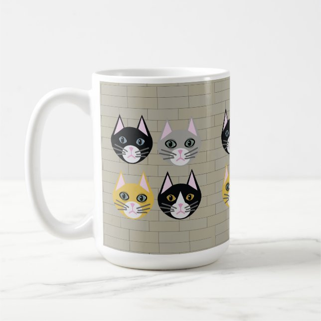 Taza De Café ladrillo de gatos (Izquierda)