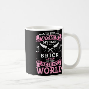 Taza De Café Ladrillo de lino de la capa de ladrillo