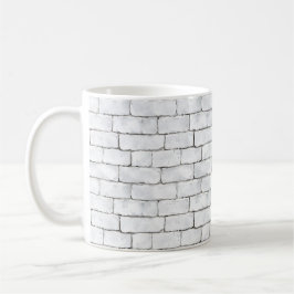 Taza De Café Ladrillos Blancos