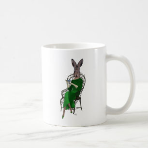 Taza De Café Lady Bella Rabbit toma el té 2