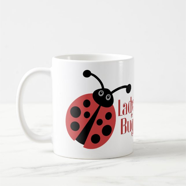 Taza De Café Lady Bug Cute Animal Print (Izquierda)