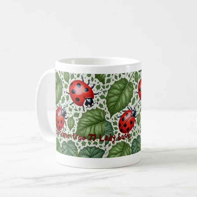 TAZA DE CAFÉ LADY BUG LUCK MUG (Anverso izquierdo)