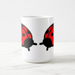 Taza De Café Lady Bug White Mug