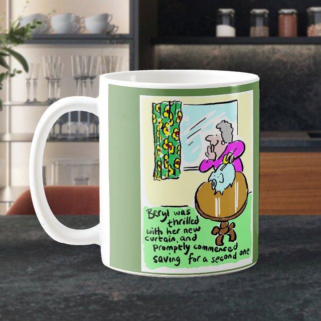 Taza De Café Lady está contenta con su nueva cortina (Subido por el creador)