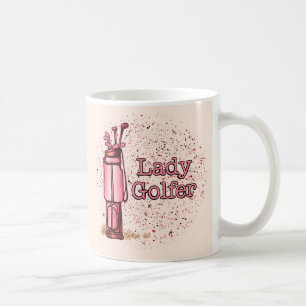 Taza De Café Lady Golfer