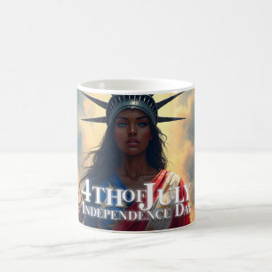 Taza De Café Lady Liberty Reimaginada: Una Nueva Cara de la Lib