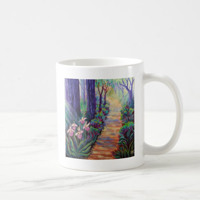 Taza De Café Lady Slippers en el camino (Derecha)