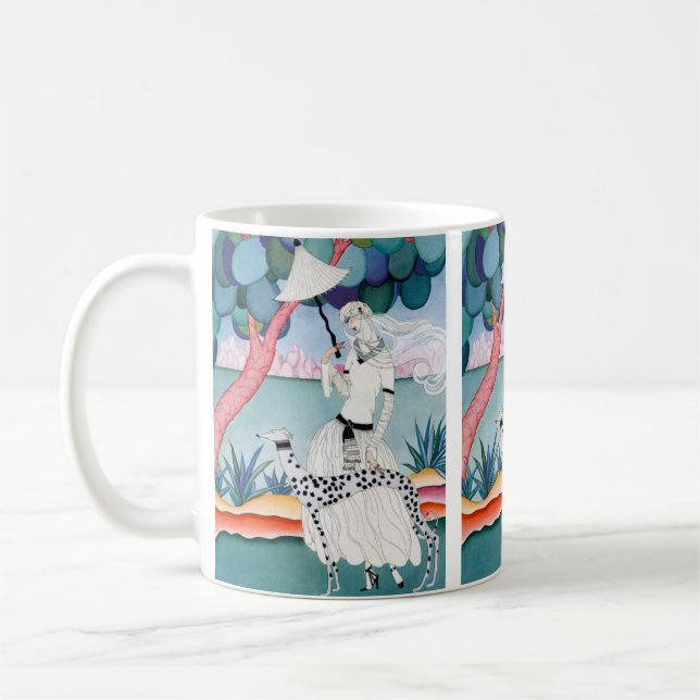 Taza De Café Lady with Dalmatian Dog - Helen Dryden (Izquierda)