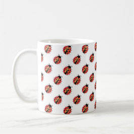 Taza De Café Ladybird / Ladybug rojo insecto amante mug