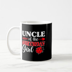 Taza De Café Ladybug Girl y tío Camisa tío de la cumpleaños