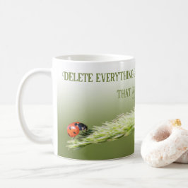 Taza De Café Ladybugs con mentalidad positiva de cita motivador