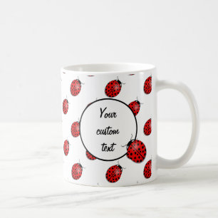 Taza De Café Ladybugs en rojo