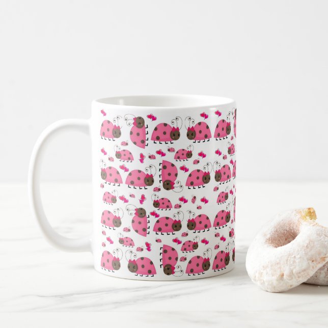 Taza De Café Ladybugs Mug (Con donut)