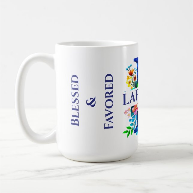 Taza de café LAFALAISE Bendecida y Favorecida Esti (Izquierda)