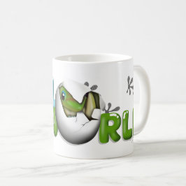 Taza De Café Lagarto bebé en huevo 