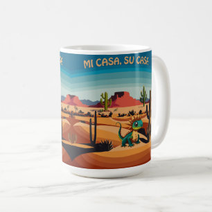 Taza De Café Lagarto Cornudo del Sudoeste, Mi Casa, Su Casa