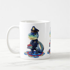 Taza De Café Lagarto de Patrulla de Cumpleaños