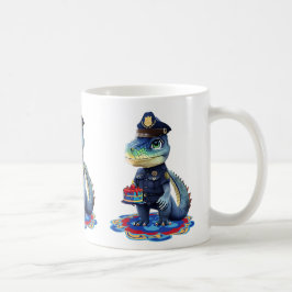 Taza De Café Lagarto de Patrulla de Cumpleaños