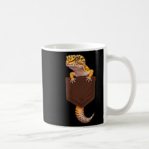 Taza De Café Lagarto Lindo Reptil Geco Leopardo Bolsillo Divert