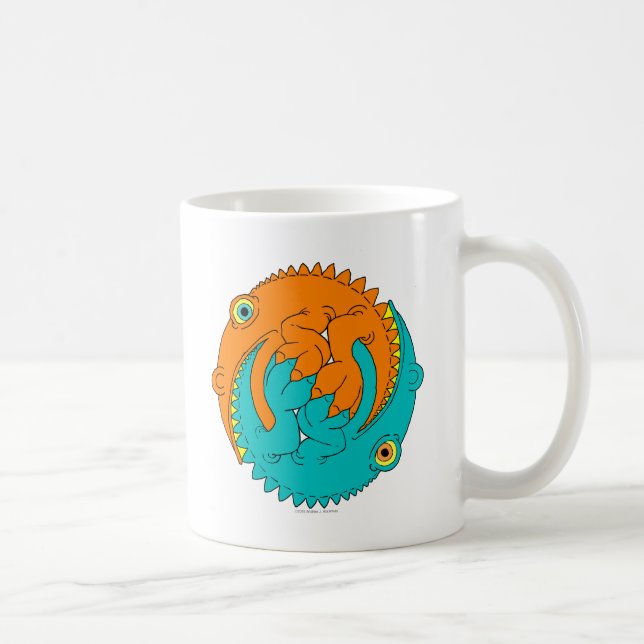 Taza De Café Lagartos de Yin Yang (Derecha)
