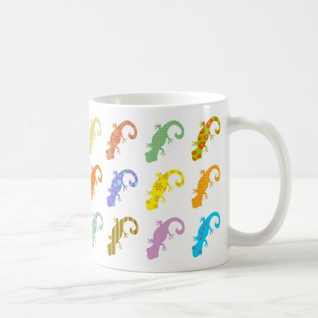 Taza De Café Lagartos modelados (Derecha)