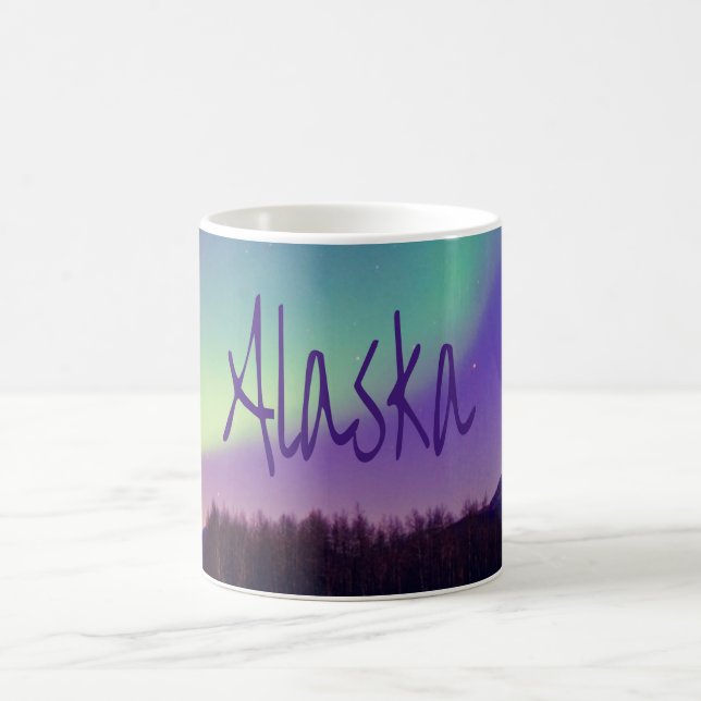 Taza De Café Lago Alaska Northern Lights (Centro)