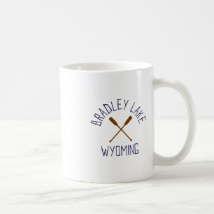 Taza De Café Lago Bradley Wyoming Al Aire Libre Vintage 1