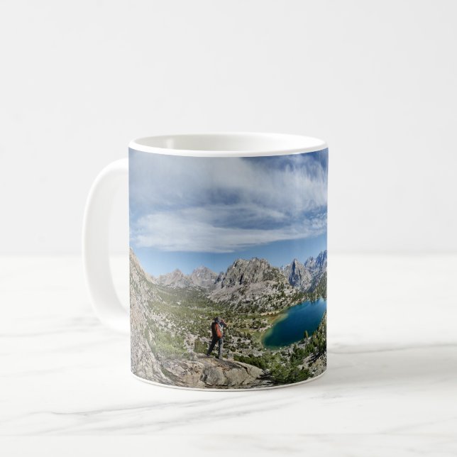 Taza De Café Lago Bullfrog y paso Kearsarge - Sierra (Anverso izquierdo)