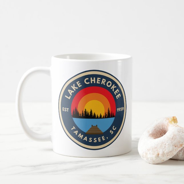 Taza De Café Lago Cherokee Mug (Con donut)