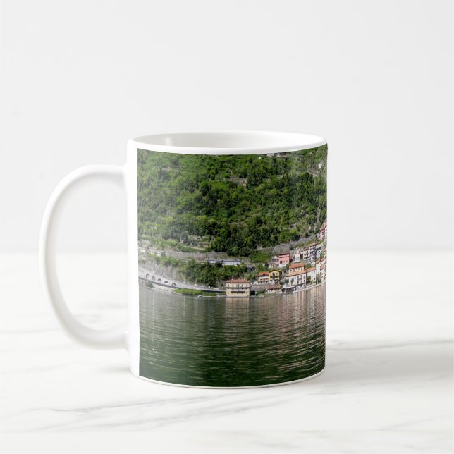 Taza De Café Lago Como, Italia - Mug Clásico (Izquierda)