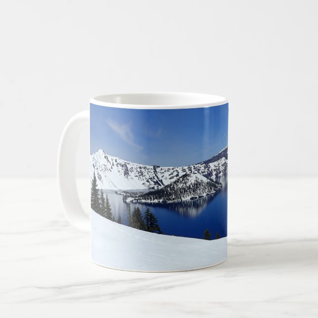 Taza De Café Lago Crater, Oregón (Anverso izquierdo)