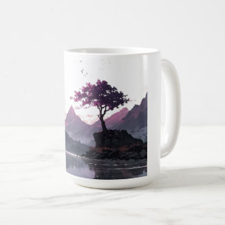 Taza De Café Lago de la Montaña Crepuscular
