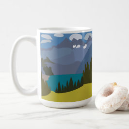 Taza De Café Lago de montaña Alpes