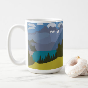 Taza De Café Lago de montaña Alpes