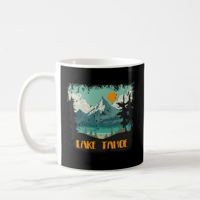 Taza De Café Lago de montaña Tahoe Ca (Izquierda)