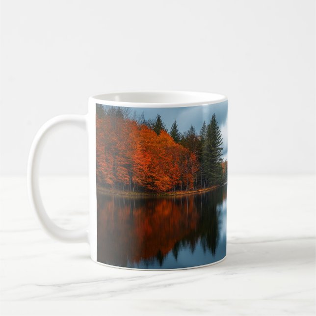 Taza De Café Lago de Otoño (Izquierda)