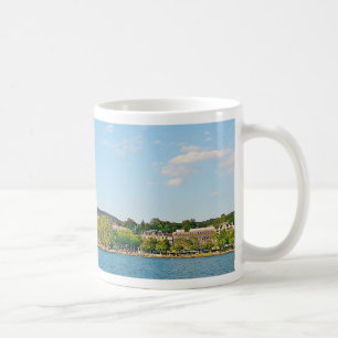 Taza De Café Lago de Zúrich, con vistas al puente de Bellewue