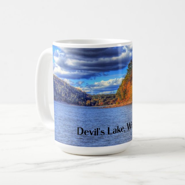 Taza De Café Lago del Diablo, Wisconsin (Anverso izquierdo)