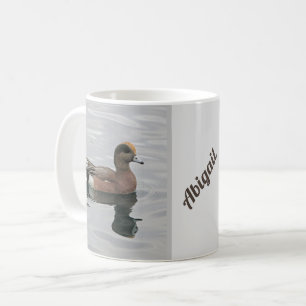 Taza De Café Lago Duck Calm Wigeon Water Brown Lakeside