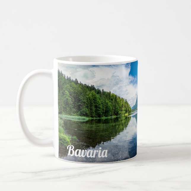 Taza De Café Lago Eibsee en Baviera, Alemania (Izquierda)