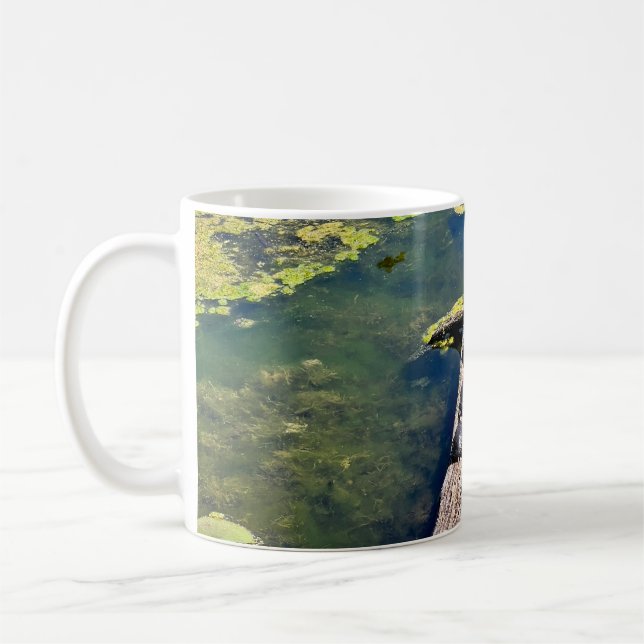Taza De Café Lago Erie Metropark Turtle Log (Izquierda)
