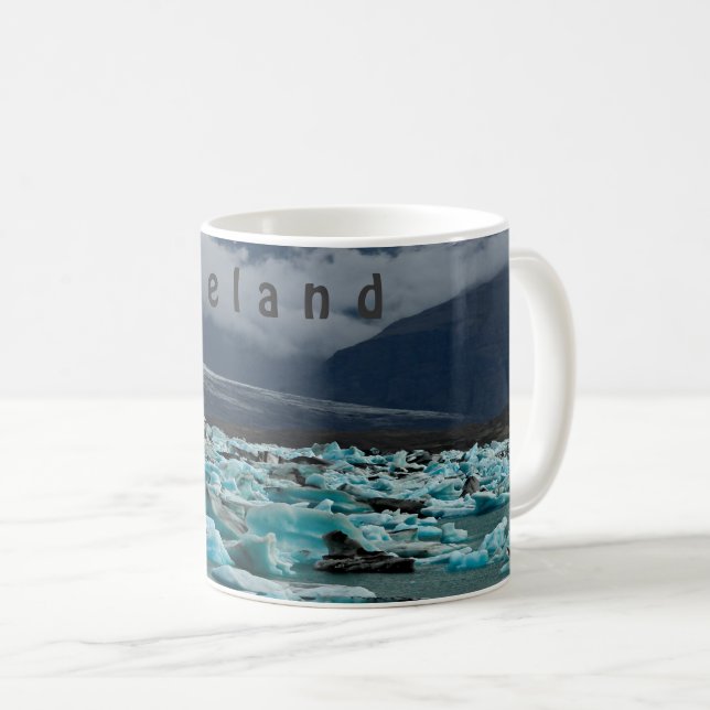 Taza De Café Lago glacial Jokulsarlon - Islandia (Anverso derecho)