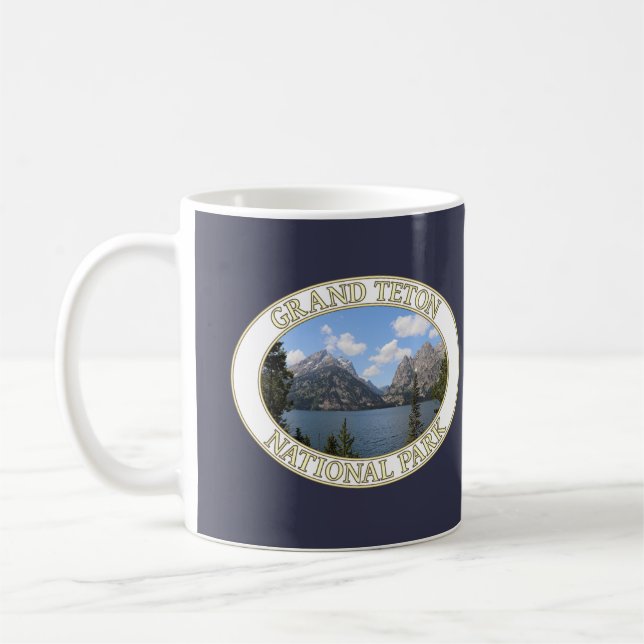 Taza De Café Lago Jenny en el Parque Nacional Grand Teton en Wy (Izquierda)