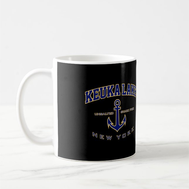 Taza De Café Lago Keuka Para Hombres Mujeres (Izquierda)