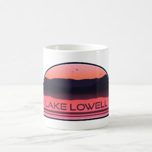 Taza De Café Lago Lowell Idaho Red Sunrise