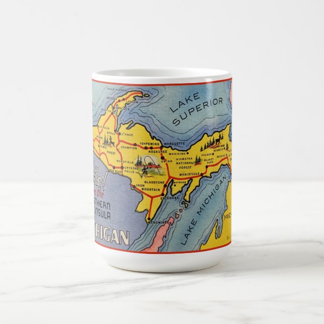 Taza De Café Lago Michigan Mug (Centro)