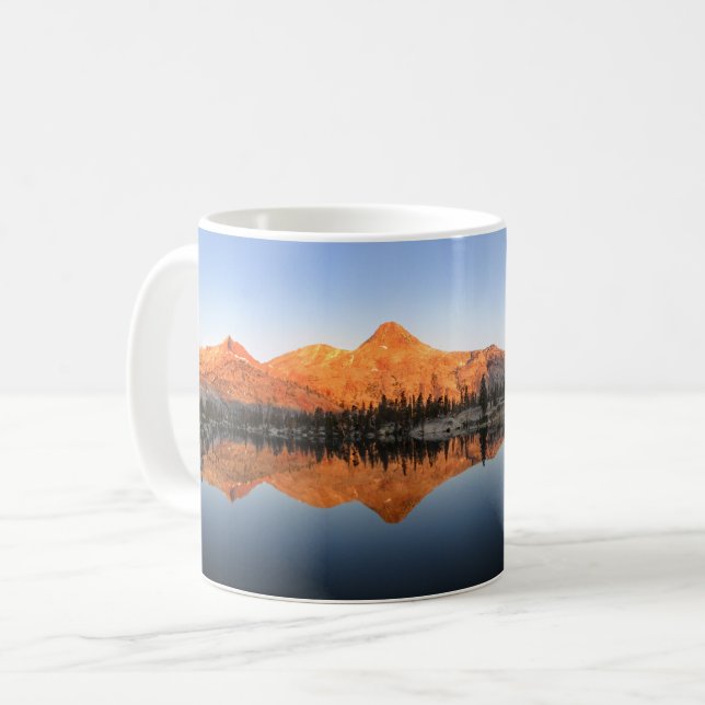 Taza De Café Lago Red Devil Sunrise - Yosemite (Anverso izquierdo)