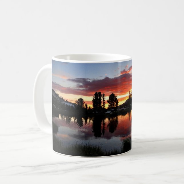 Taza De Café Lago Reymann Sunset - Yosemite (Anverso izquierdo)